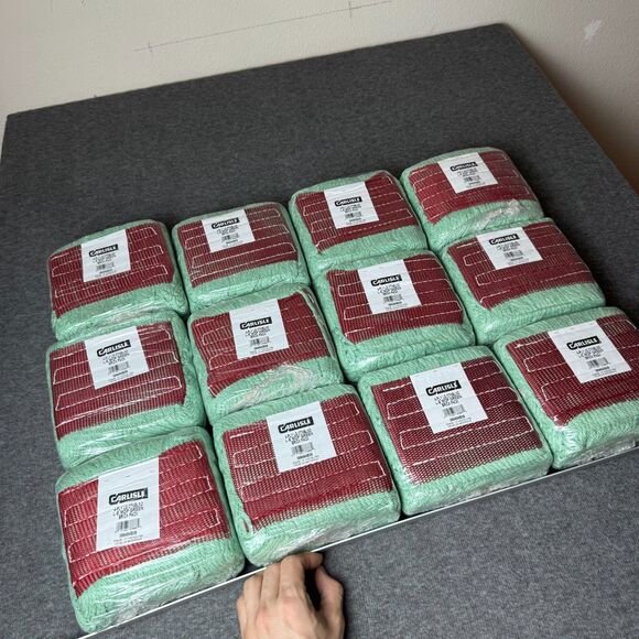 Carlisle 12pcs Mop Head FoodService Products 369484B09 Looped-End With Red Band - Picture 1 of 7